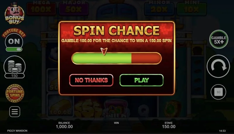 Piggy Mansion – spustenie Free Spins